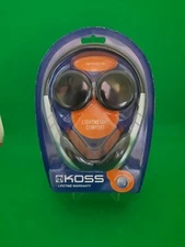 Koss UR5 On Ear Adjustable Stereo Headphones, UR-5 New Sealed 4 Ft Cord Wired