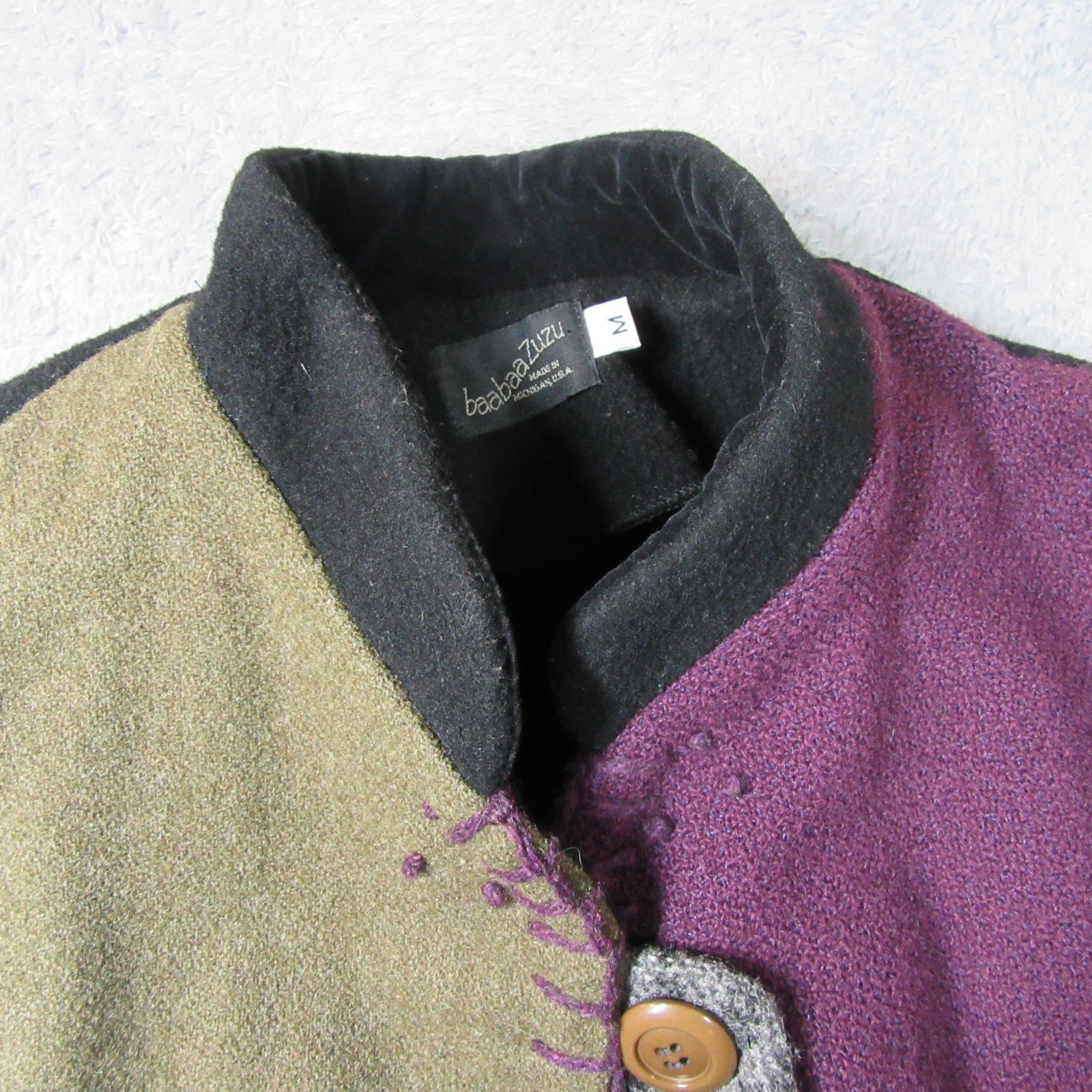 Baabaazuzu Jacket Womens Medium Patchwork Vintage… - image 2