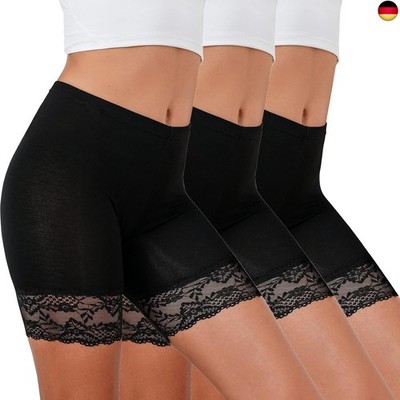 Tuopuda Damen Unterhose Unter Rock Kurz Hose Spitze Slips Anti-Chafing Shorts
