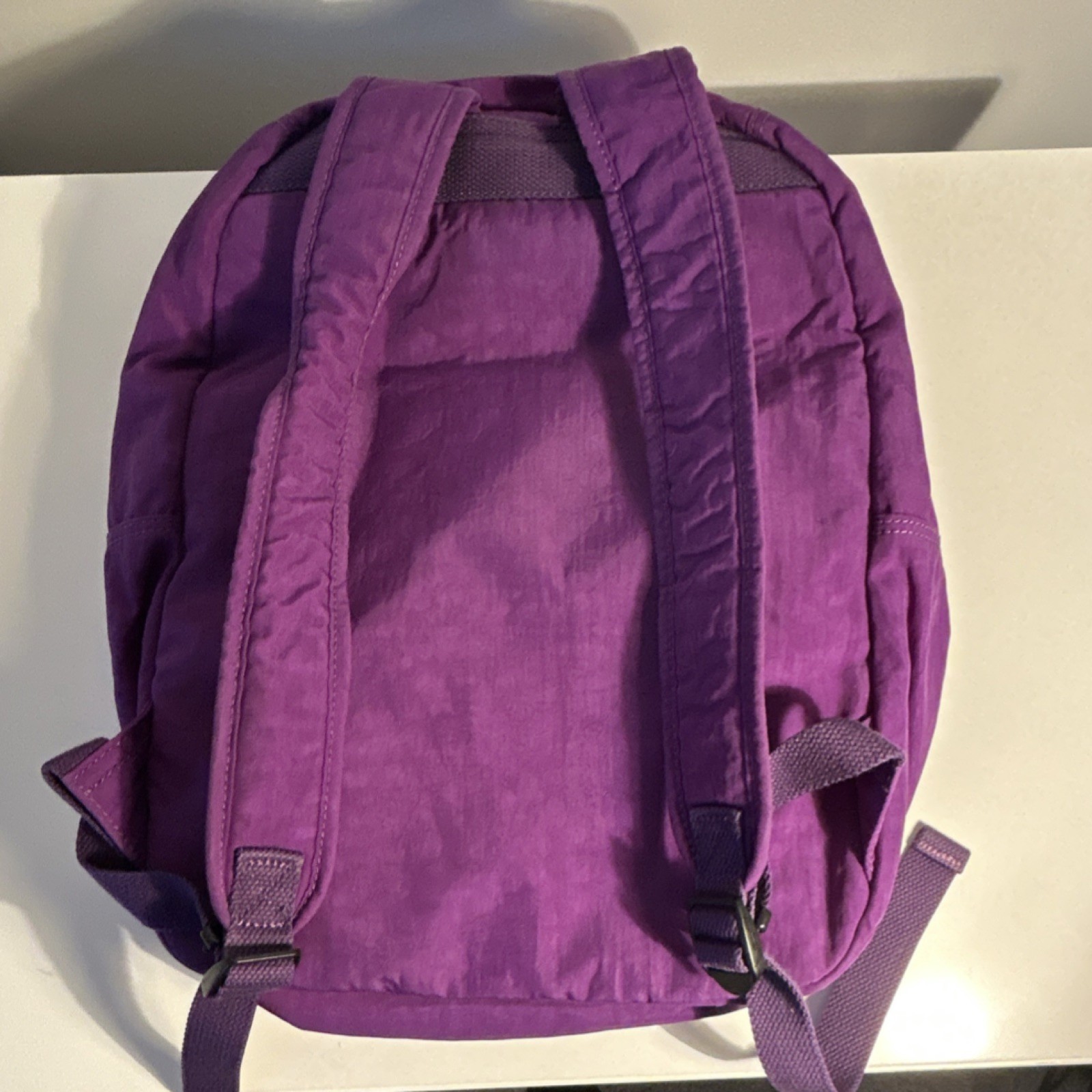Kipling Purple Backpack Adjustable Strap Outer Po… - image 2