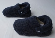 Crocs Unisex Kid's Fuzzy Classic Cozzzy Slippers JL3 Blue Size US:J1 UK:J1