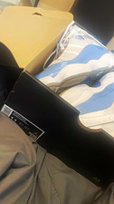 Jordan 6 Rings Men's White/Blue Mid Top Lace-Up Athletic Sneakers