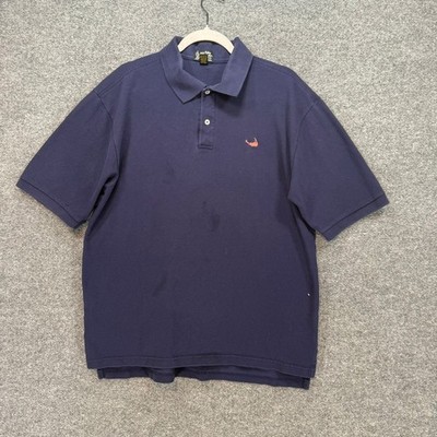 Nobby Clothes Shop Polo Shirt Mens Large Navy Blue Nantucket Island Logo Pique
