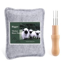 Gray Needle Felting Pad Small 6.1 x 4.9 inches Durable Craft Mat for Wool Fel...