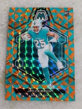 Jaylen Wright 2024 Mosaic SSP Tessellation Prizm Color Match /15 Dolphins