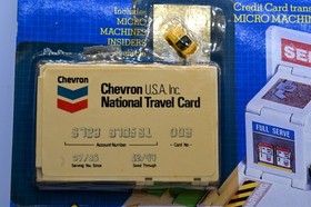 Micro Machines Insiders Credit Card Playset Chevron Service Stop Brand New