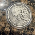 1 Oz .999 Silver Hobo Nickel “Skulls & Scrolls” #3 – Antiqued – LE 1000 w/ COA