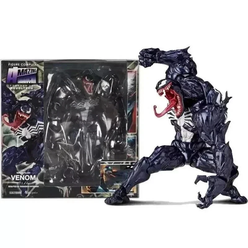 6.7'' Venom Action Figure Yamaguchi Revoltech Poseable Collectible Toy 17cm Gift - product detail image 1