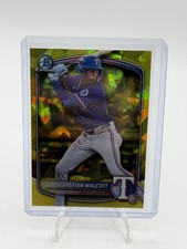 2025 Bowman Draft Sapphire - Sebastian Walcott Yellow Refractor /75 #BDC-169