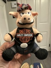 Harley-Davidson Motorcycles Pig Wild Hog Stuffed Animal Plush 6 1998
