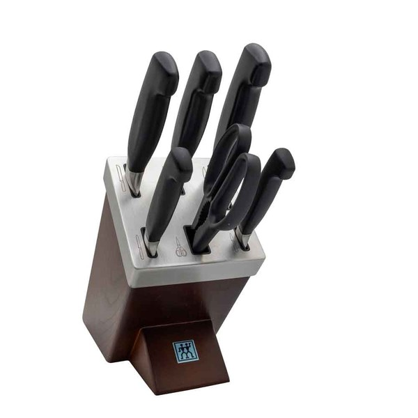 Zwilling 35145-000-0 Vier Sterne SelbstschäRfender Messerblock, 7-Teilig-image