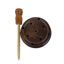 Vtg Max Klein  Pot Friction Turkey Call With Striker Made In Wisconsin Rare