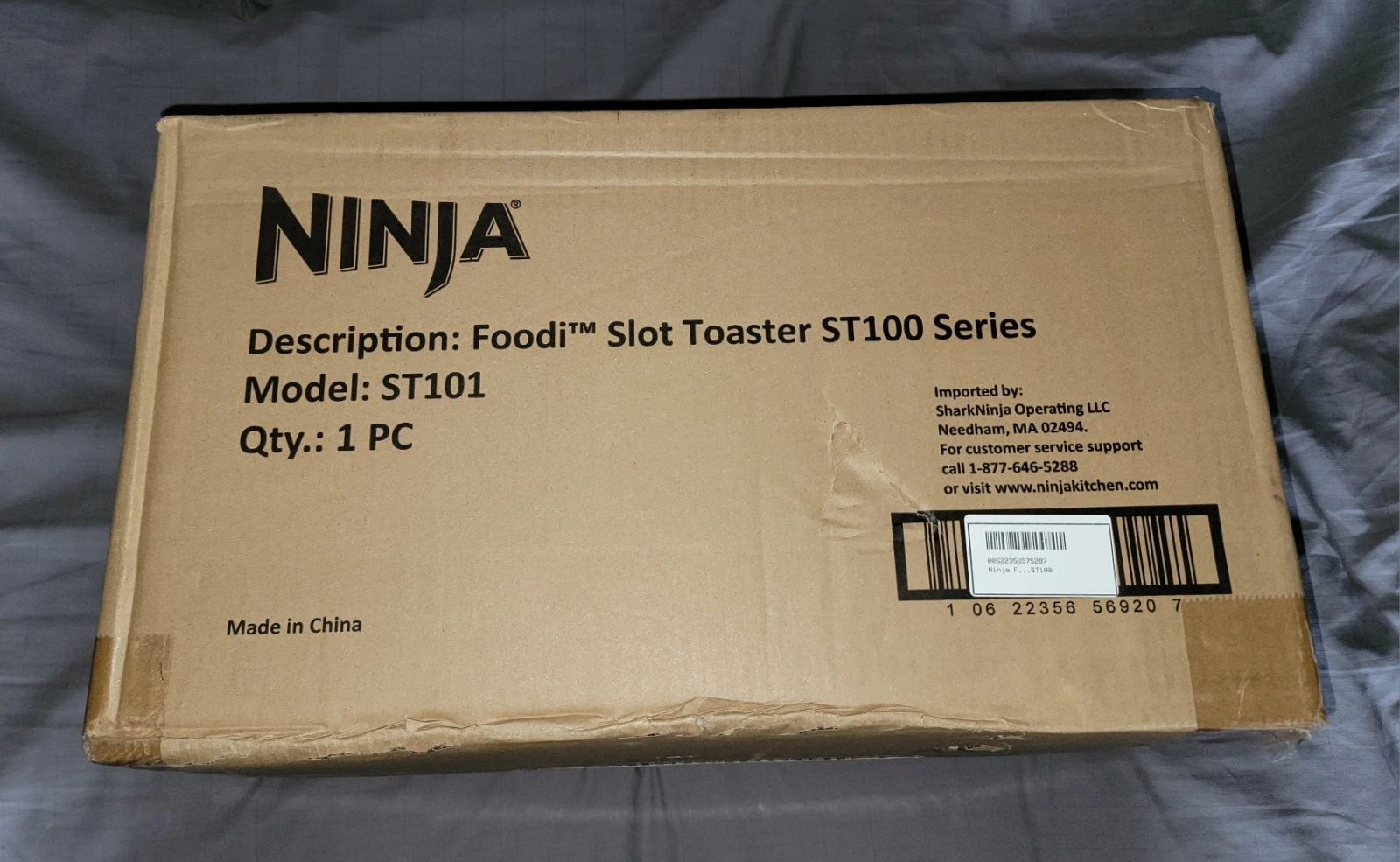Ninja ST100 Foodi 2-in-1 Flip Toaster 2-Slice Compact Toaster Oven NEW