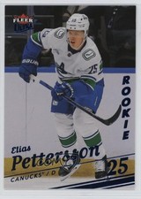 2025-26 Upper Deck Fleer Ultra Rookies Ice 24/100 Elias Pettersson D #158 1h4a