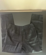 Talbots Irish Linen Slacks Black Size 6