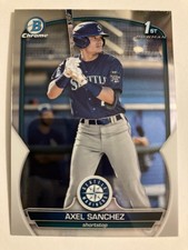 2023 Topps Bowman Baseball Axel Sanchez Chrome 1st Bowman Card Seattle Mariners
