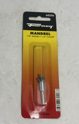 Forney Industries 60226 Mandrel Assembly, 1/8'' Shank, 1/4  Collar