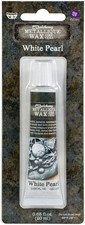 Finnabair Art Alchemy Metallique Wax .68 Fluid Ounce-White Pearl - AAMW-68380