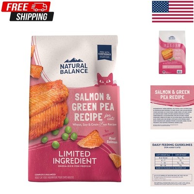 Sensitive Stomach & Skin Cat Food - 4 lb Salmon & Green Pea Limited Ingredients