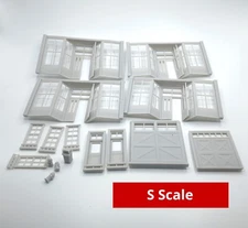 S Scale Storefronts Lot Unpainted