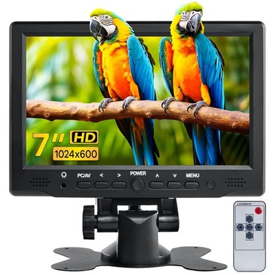 Hosyond 7 inch Small Monitor TFT LCD Display 1024X600 HDMI Mini Portable Screen