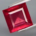 2.90CTS.Beautiful Color! Natural Hot Red Pink Ruby Loose Gemstone Perfect Shape