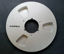 Vintage Metal Ampex Empty 10 1/2" Inch Tape Reel For 1/4" Tape - No Box