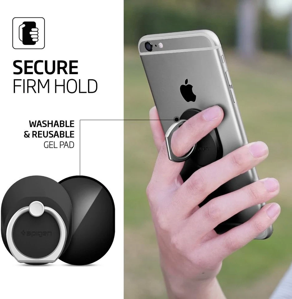 Spigen Style Ring Cell Phone Ring Phone Grip/Stand/Holder for All Phones Tablets - Image 2 of 4