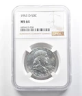 1953-D Franklin Half Dollar MS64 NGC PL PQ a7375