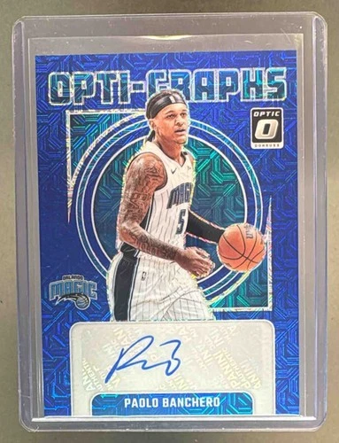 Paolo Banchero 2024 Panini Donruss Optic Choice Blue Opti-Graphs Auto /24