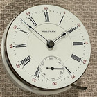 -18s Waltham 17j "Batlett"  LS HC Pocket Watch Movement . Ticks — photo 2