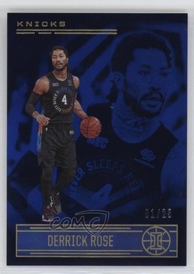 2020-21 Panini Illusions Trophy Collection Blue 1/25 Derrick Rose #138 12z3