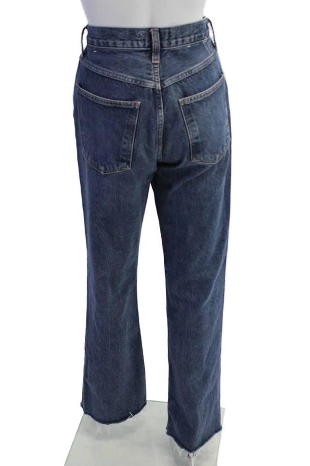 Agolde Womens Cotton Blend High-Rise 5 Pocket Bootcut Jeans Blue Size 25 - Image 3 of 4