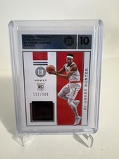 2019-20 Panini Encased De’Andre Hunter Label Materials Patch /199 Rookie Hawks