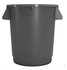 10 Gallon Commercial Trash Can Food Grade, NSF Listed, Heavy Duty, Gray