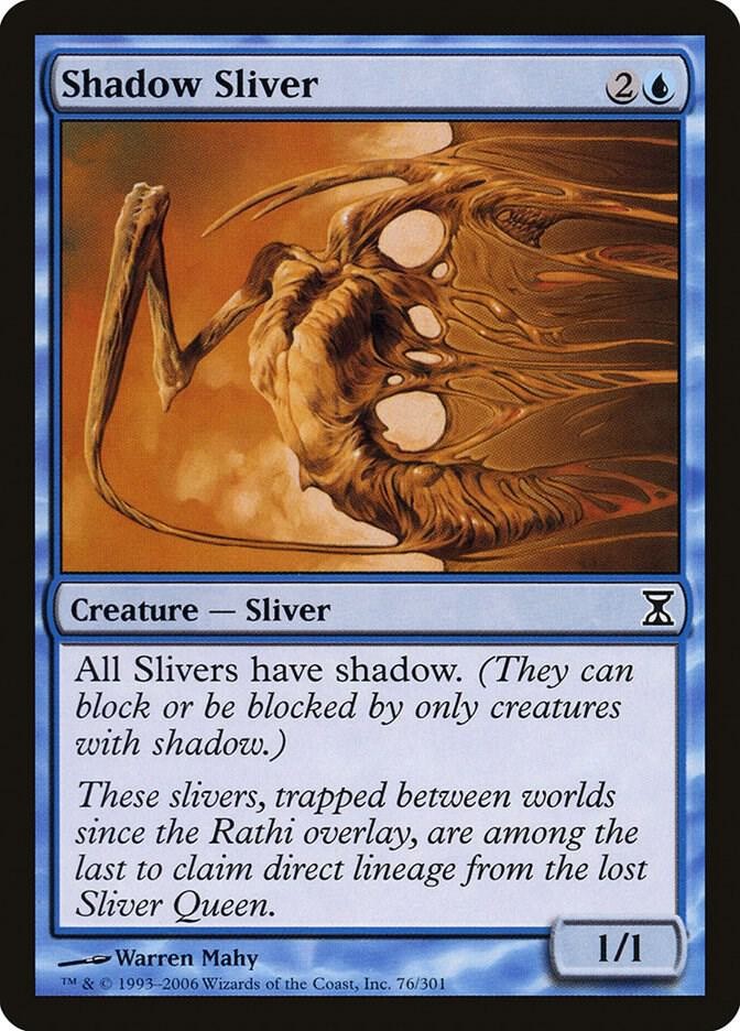 Shadow Sliver 76 Common Time Spiral Magic: The Gathering Lightly Played