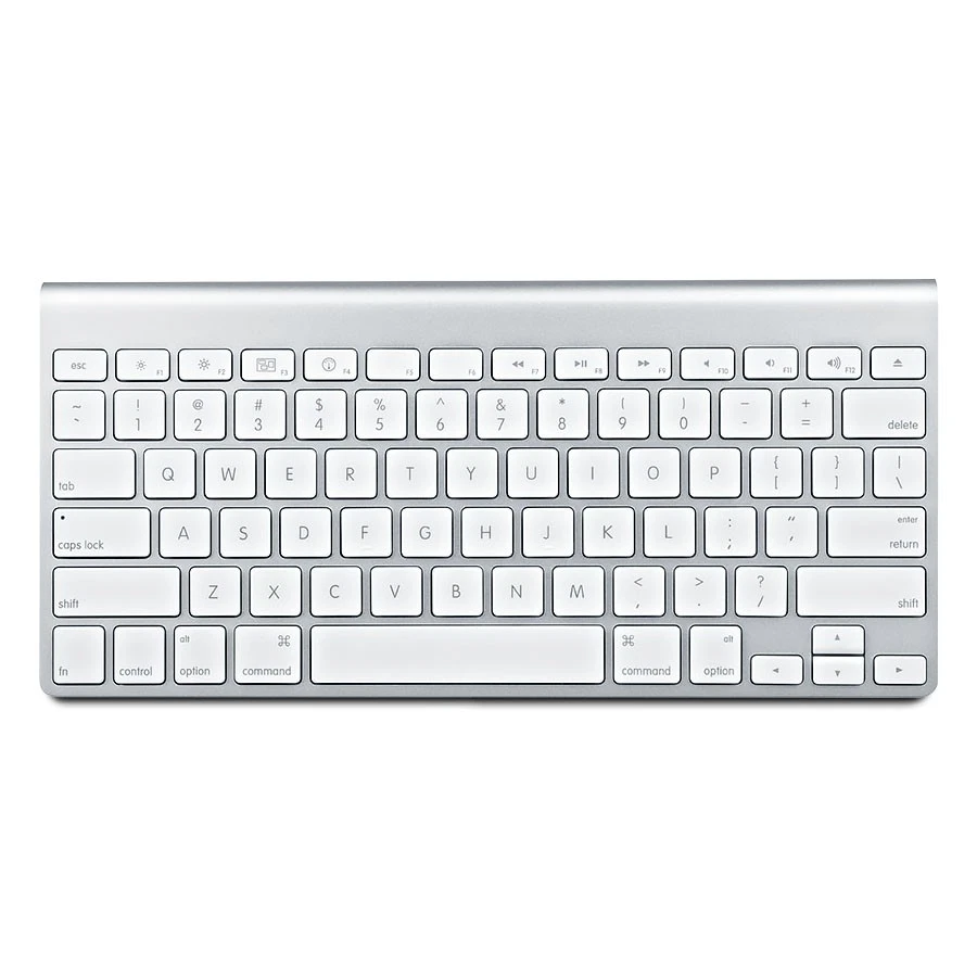 Nuevo Teclado Inalámbrico Bluetooth Apple A1314 (Blanco/Plateado)