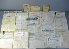 24-tlg. Konvolut alte Dokumente ua Rechnungen Firmenpost Tabakfabrik ab 1898