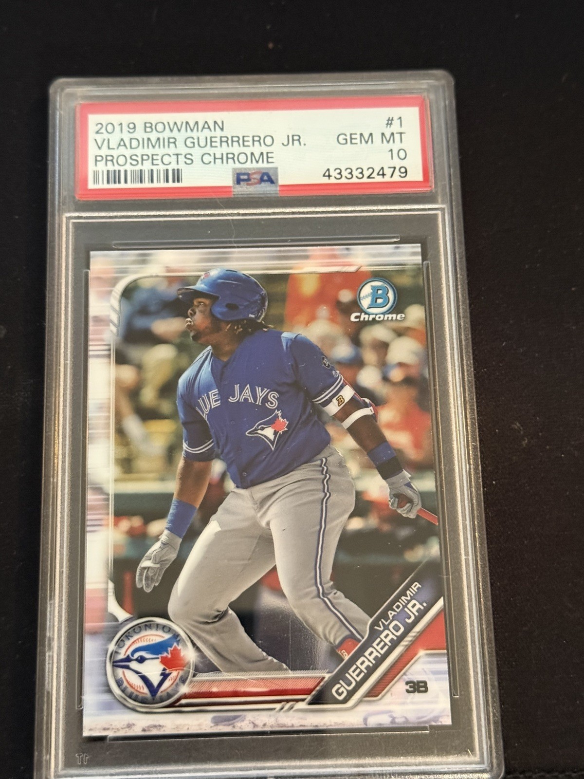 2019 BOWMAN PROSPECTS CHROME #1 VLADIMIR GUERRERO JR. RC PSA 10