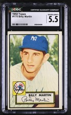 1952 Topps #175 Billy Martin CGC 5.5