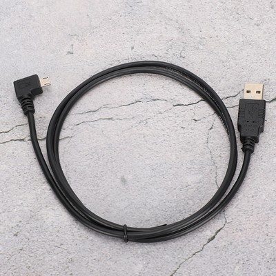 C0402 1M Right Angle Micro USB To USB Connecting Cable For Data Transmission Fit