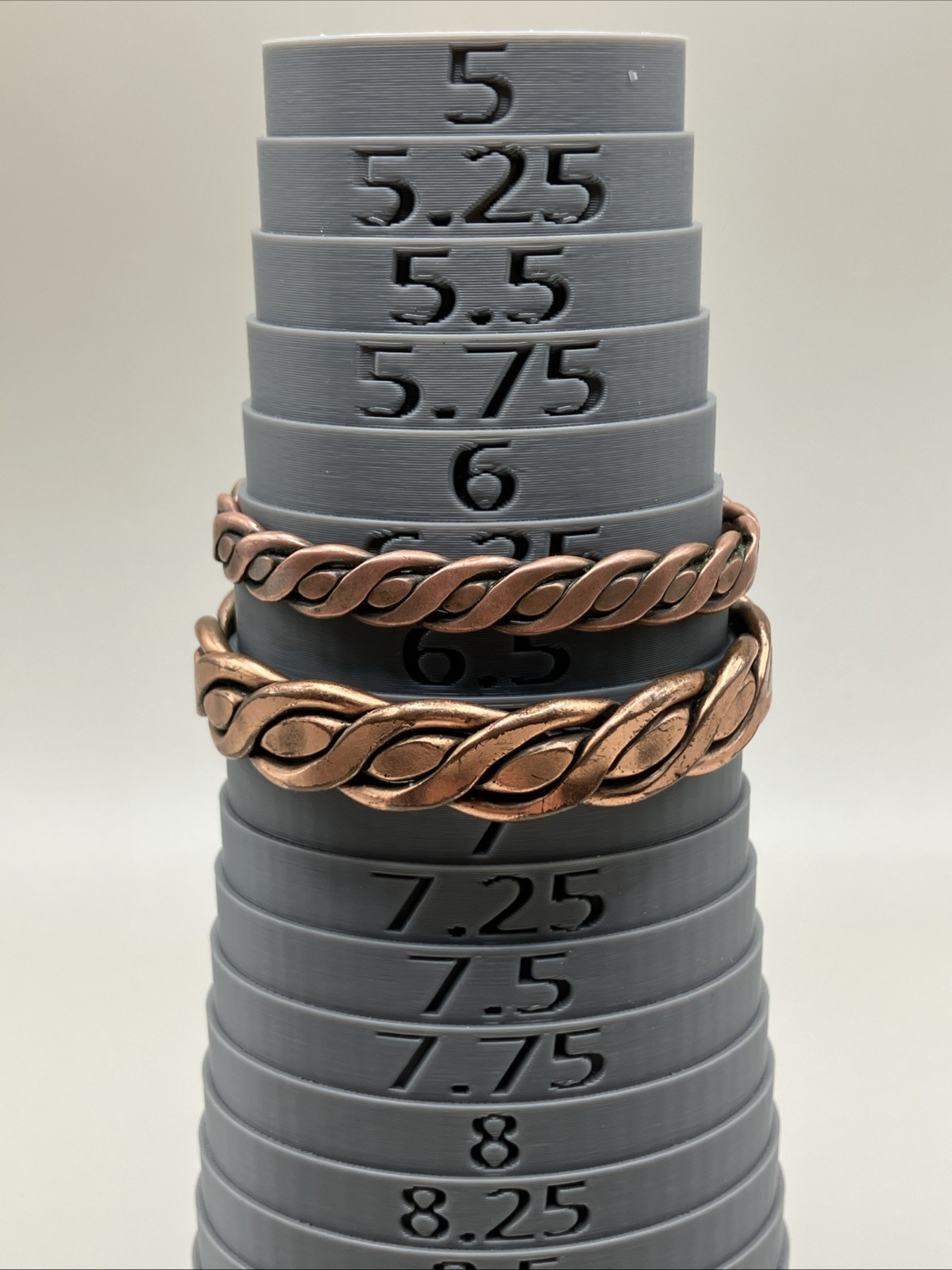Vintage Solid Cooper Twisted Wire Bangle Bracelet… - image 12