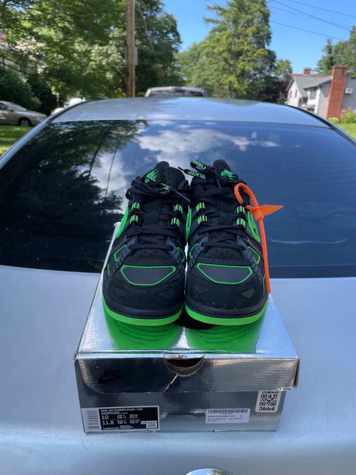 OFF WHITE X NIKE Taglia 10 Nike Air Rubber Dunk x Off White Low Green Strike