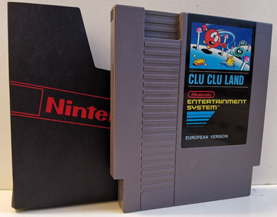 CLU CLU LAND NES Nintendo Entertainment System Spiel Modul mit Hülle sehr gut