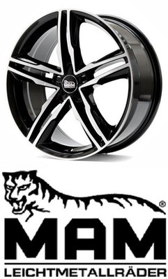 MAM A1 8x18 5/112,0 ET44 Black Front Polish