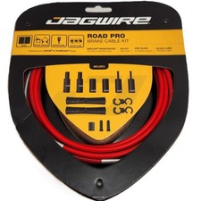 Jagwire Road Polished Pro Red Brake Cable  Housing Kit fits SRAM Shimano Bike