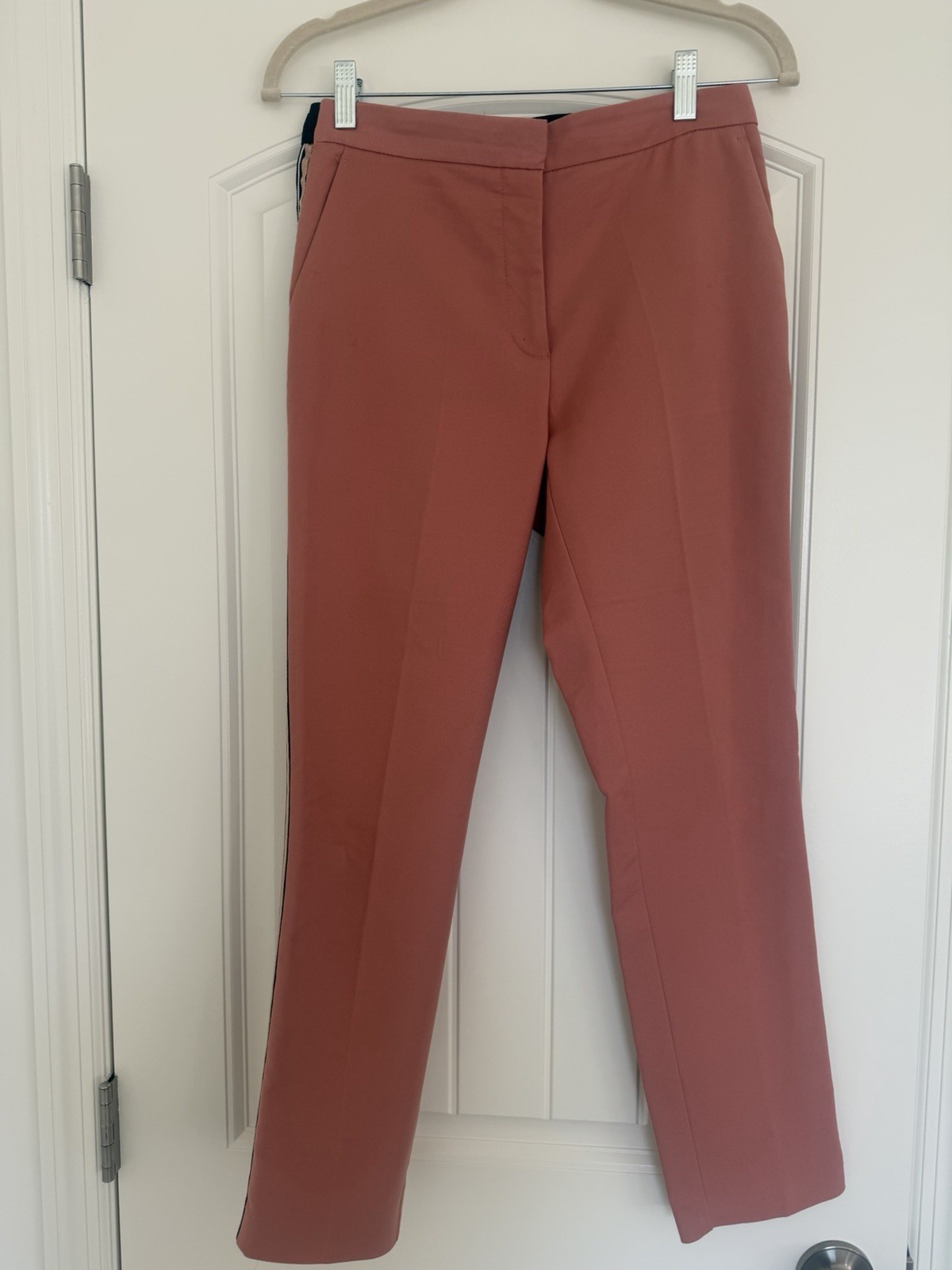 Zara Basic Side-Stripe Ankle-Length Trousers, Sal… - image 4