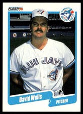 1990 Fleer David Wells Toronto Blue Jays #96