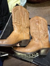 R.Soles By Judy Rothschild Women's  Tan Leather  Cowboy Boots, UKs.5.5 SIZE 39