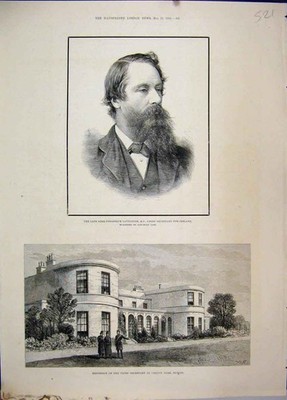 Alter antiker Druck 1882 Chief Secretary Phoenix Dublin Frederick Cavendish 19.